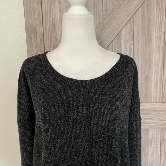 NWT Band of gypsies extra small heather gray sweater - Picture 2 of 6